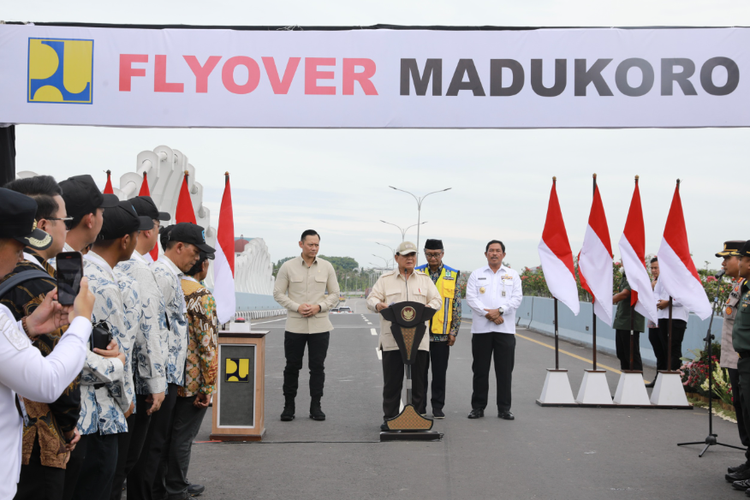 Prabowo Resmikan Flyover Madukoro Semarang: Infrastruktur ini Dibangun dengan Uang Rakyat