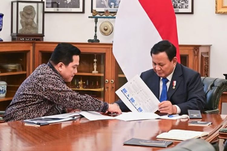 Prabowo Bantu Timnas Indonesia dan PSSI Rp277 Miliar, Erick Thohir: Dukungan Presiden Luar Biasa Demi Kemajuan Sepak Bola Nasional