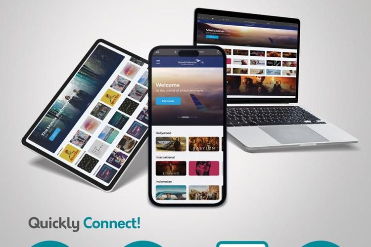 Garuda Indonesia Luncurkan Layanan Wireless Inflight Entertainment 