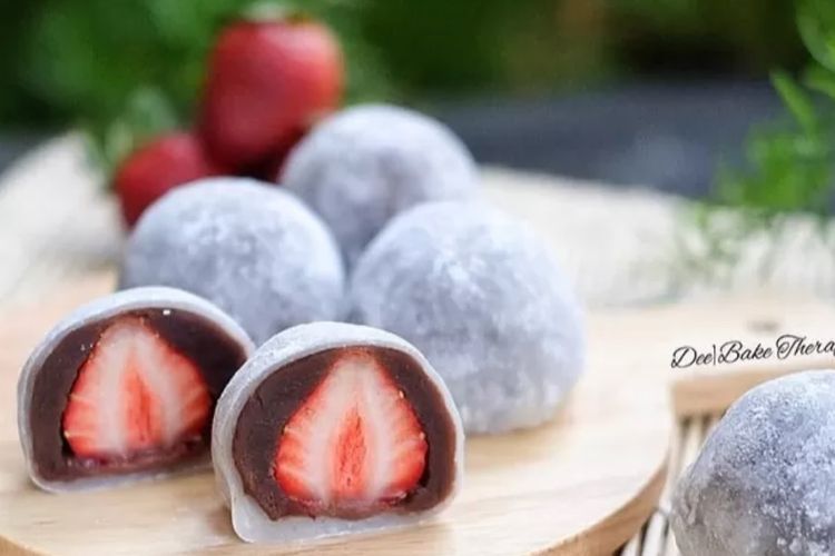Resep Daifuku Mochi Strawberry yang Lagi Viral, Cocok untuk Ide Jualan