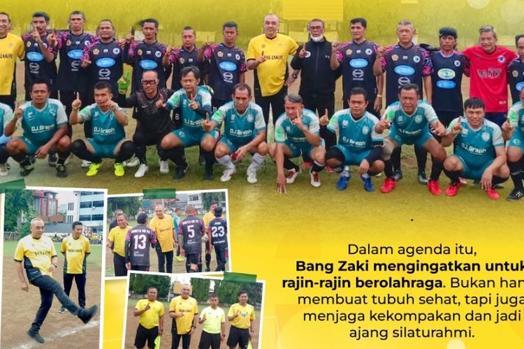 Keren! Minggu Sehat, Bang Zaki Gelar Turnamen Sepak Bola di Lapangan UMS Taman Sari, Diikuti 16 Klub se-Jakarta Barat