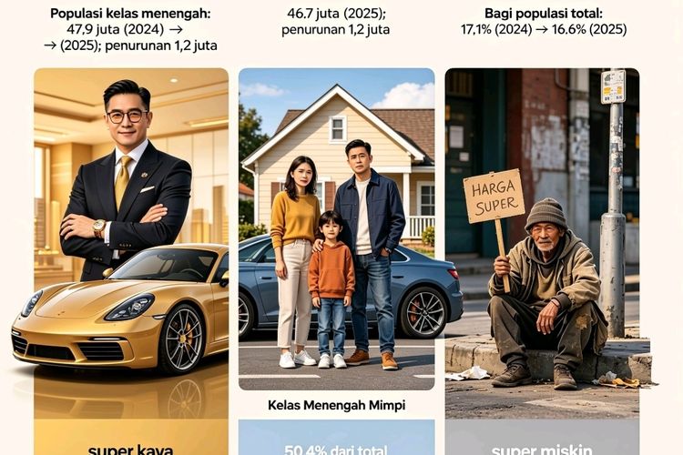 Kelas Menengah Indonesia Terancam Hilang, Terpolarisasi Super Kaya dan Super Miskin?