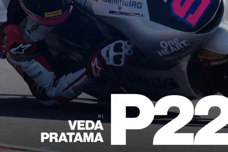 Veda Ega Pratama Finis P22 pada FP1 Moto3 Ceko 2026, Hakim Danish Tampil Tercepat