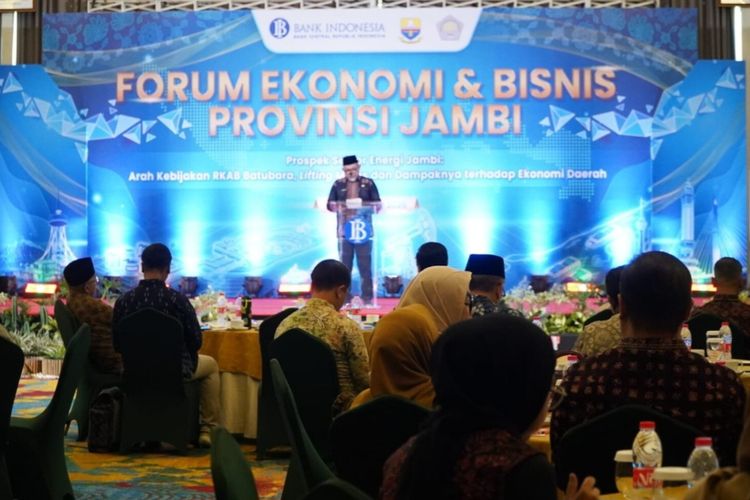 Sekda Sudirman Ingatkan Tata Kelola Migas dan Batu Bara Harus Berkelanjutan, Forum Ekonomi BI Bahas Prospek Sektor Energi Jambi