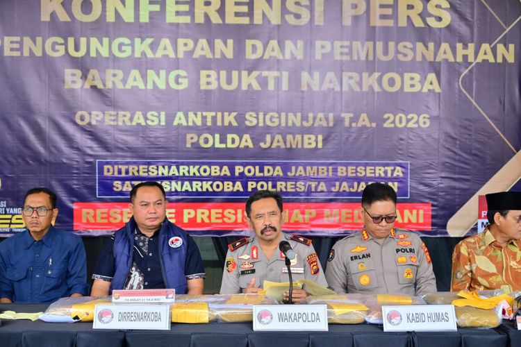 Alarm Keras Narkotika di Jambi: Usia Produktif Mendominasi 236 Tersangka