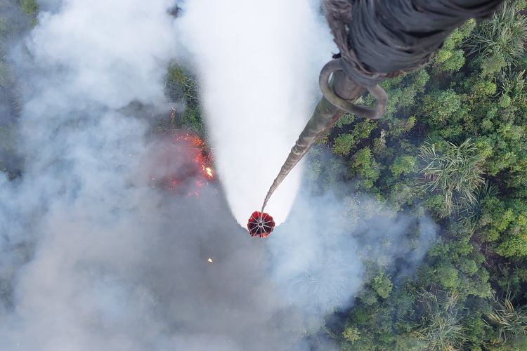 Satgas Karhutla Jambi Apresiasi PT WKS, Kerahkan Tim dan Helikopter Water Bombing