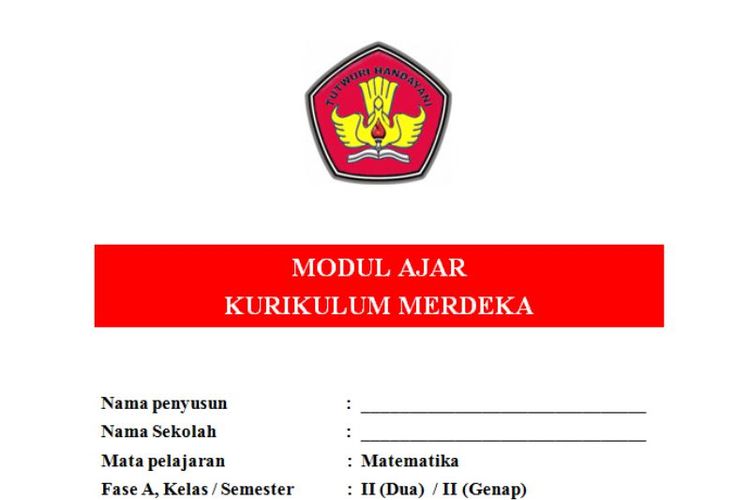 Download Contoh Modul Ajar Bahasa Indonesia Kelas 2 SD Semester 2 ...