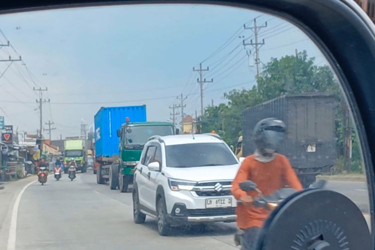 Jalur Pejagan–Banyumas Menyempit dan Rusak, Polisi Ingatkan Risiko Macet Saat Mudik Lebaran