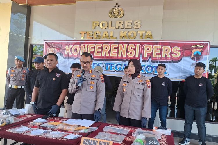Polres Tegal Kota Ringkus 9 Tersangka Narkoba dari 8 Kasus, Sabu 58 Gram hingga Obat Keras Disita