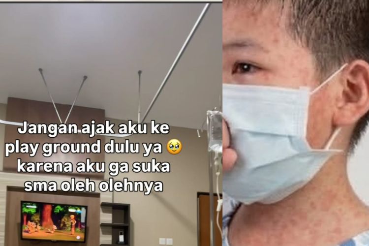 Video Viral Anak Dirawat Karena campak Usai Libur Lebaran, Orang Tua Akui Lalai