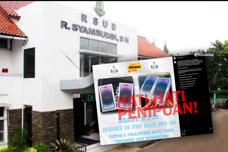 Waspada Diduga Penipuan! Akun Instagram UOBK RSUD Syamsudin SH di Bobol Pihak Tak Bertanggung Jawab