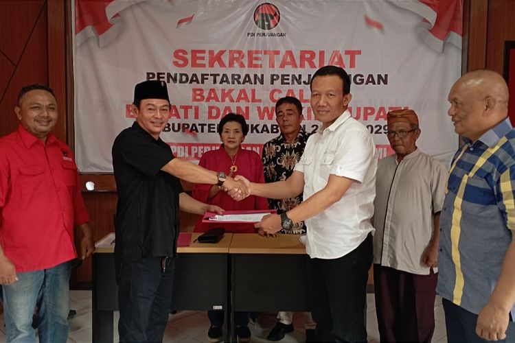 Sah! Habib Mulki Resmi Daftar Bakal Calon Bupati Sukabumi 2024 ke PDI Perjuangan 