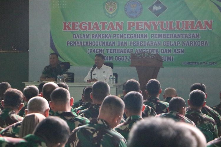 1200 Jenis Narkoba Jenis Baru Masuk Indonesia BNNK Sukabumi Gandeng Kodim 0607 Perangi Narkoba