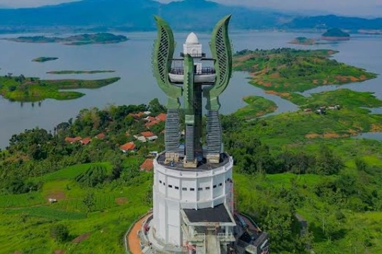 Menara Kujang Sepasang, Tempat Ikonik di Bendungan Jatigede Sumedang