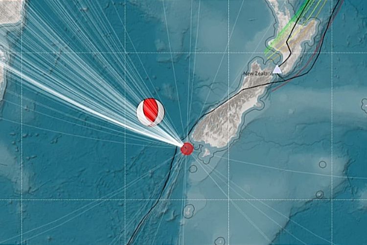 Gempa Berkekuatan M6,6 Guncang Selandia Baru, BMKG : Tidak Berdampak ke Indonesia