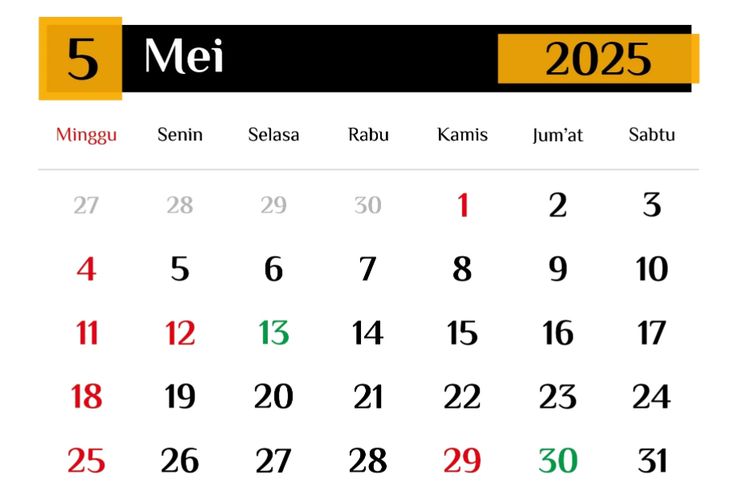 29 Mei 2025 Hari Libur Apa? Siap-siap Nikmati Long Weekend Terakhir di Bulan Ini!