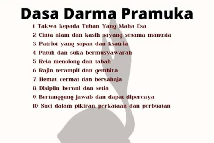 10 Bunyi Dasa Darma Pramuka dan Penjelasan Maknanya untuk Kehidupan
