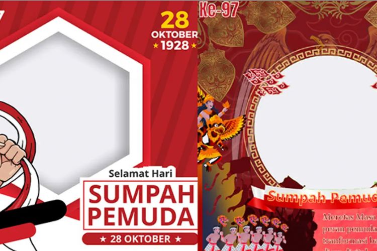 25 Pilihan Twibbon Hari Sumpah Pemuda 2025, Mudah Digunakan dan Gratis