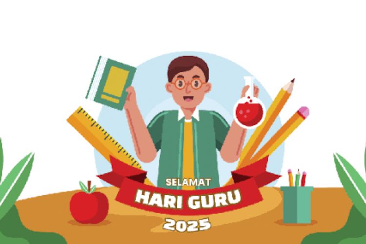 Download Gratis Twibbon Hari Guru Nasional 2025, Tamplate Kekinian dan Anti Ribet