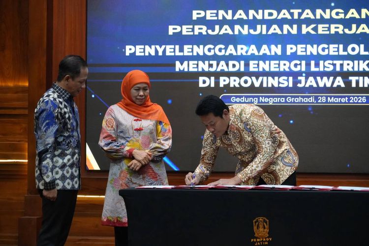 Pemkab Sidoarjo Teken PKS Pengolahan Sampah Jadi Listrik, Perkuat Komitmen Energi Terbarukan di Jawa Timur 