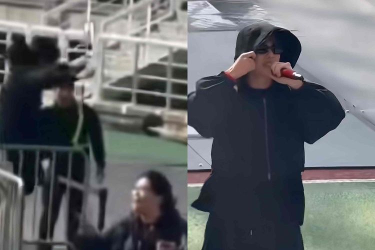 Aksi Spontan V BTS Dekati Penggemar di Stadion Goyang Viral di Media Sosial