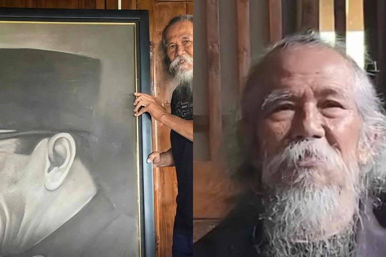 Berupaya Lunasi Utang Agunan, Pelukis Asal Sleman Jual Karya Lewat Media Sosial