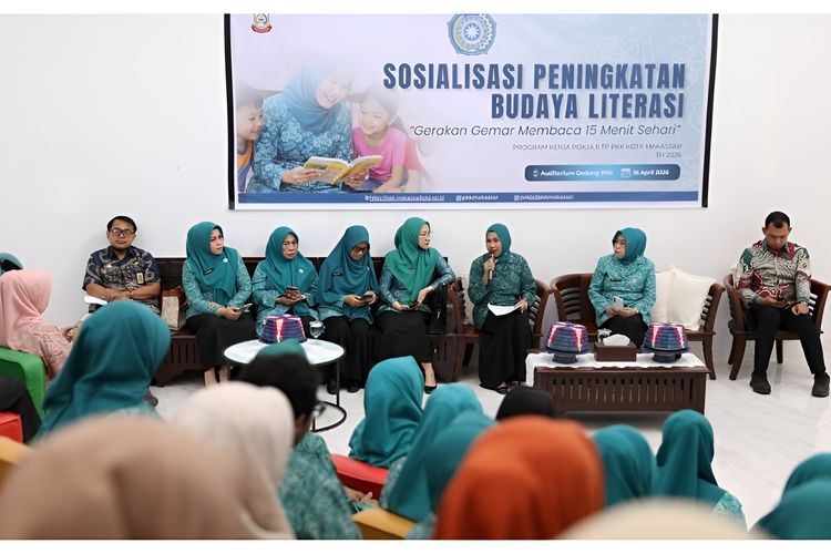 Gerakan Membaca 15 Menit Sehari Digencarkan PKK Makassar, Sasar Keluarga sebagai Basis Literasi