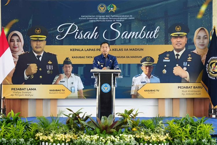 Pisah Sambut Kalapas Pemuda Madiun, Plt Wali Kota Ajak Perkuat Kolaborasi dan Ketahanan Pangan
