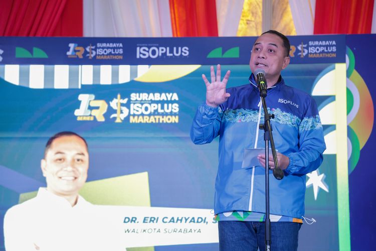 Dongkrak Ekonomi Surabaya, Wali Kota Eri Bidik 10 Ribu Pelari Lewat ISOPLUS Marathon 2026