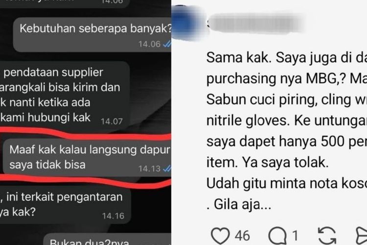 Viral ! Supplier Curhat Ogah Jadi Pemasok MBG, Keluhkan Harga Ditekan hingga Dugaan Nota Kosong