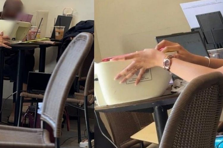 Viral Mahasiswa Nugas di Kafe Bali, Bawa Dua Printer dan Gunakan 3 Meja Sekaligus