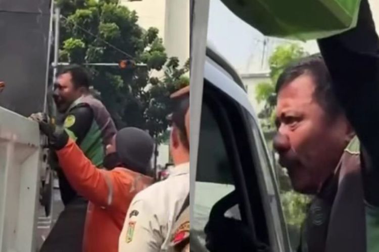 Viral Ojol Panjat Truk Dishub Saat Motornya Diangkut, Mengaku Belum Dapat Order Sejak Pagi