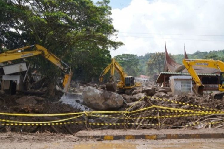 Penanganan Galodo Solok: Tiga Segmen Sungai Dibersihkan, Dua Sabo Dam Bakal Dibangun