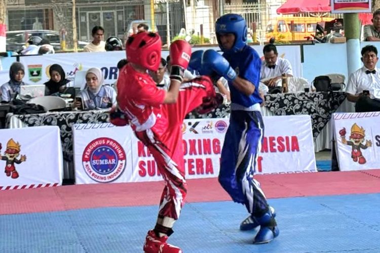 Kickboxing Padang Juara Umum Porprov Sumbar 2026, Raih 15 Emas
