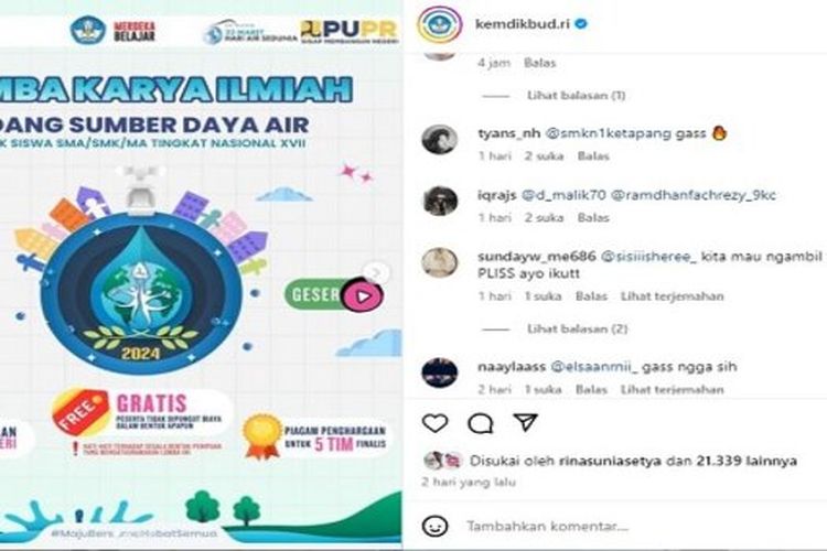 Lomba Video Lingkungan 2024 Berhadiah Jutaan Rupiah, Langkah Nyata ...