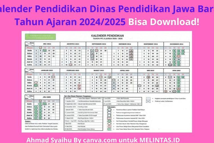 Kalender Pendidikan Provinsi Jawa Tengah Tahun Ajaran 2024/2025 Lengkap ...