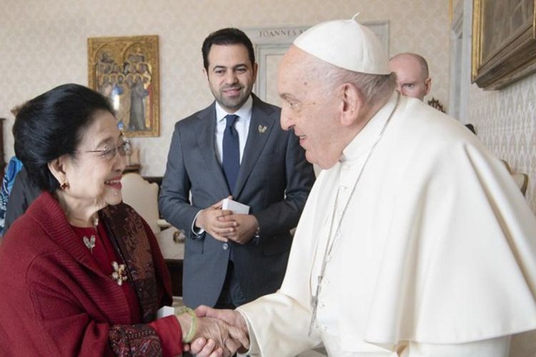 Pertemuan Hangat Megawati dan Paus Fransiskus di Vatikan: Diminta Pertahankan Kerukunan di Indonesia