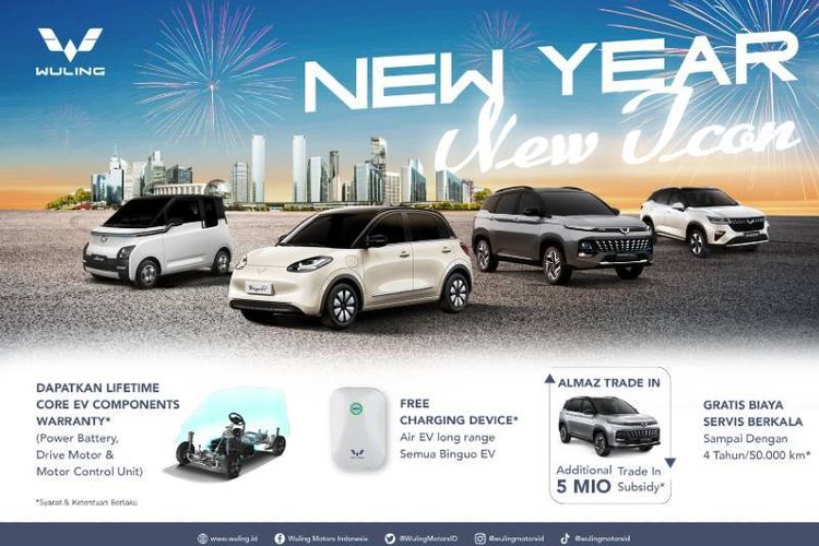 Wuling Motors Buka Tahun 2024 dengan Promo Menarik untuk Seluruh Lini Produk