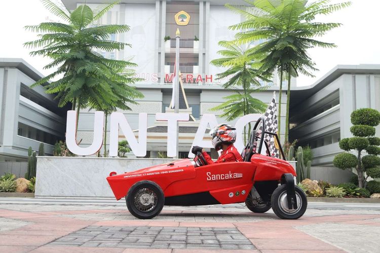 Membanggakan, Universitas 17 Agustus 1945 Surabaya Kembali Berinovasi, Kembangkan Mobil Listrik Sancaka