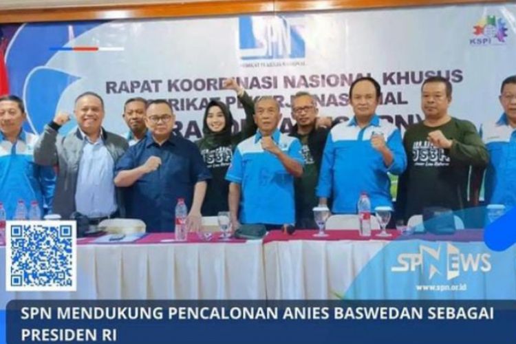 Serikat Pekerja Nasional ke Anies Baswedan Pada Pemilu 2024: Putar Haluan dari Ganjar Pranowo, Mengapa?
