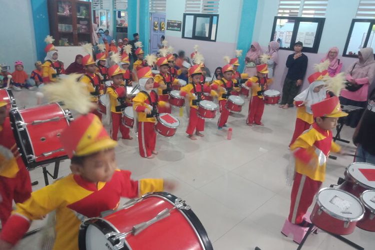 Sambut Bulan Suci Ramadhan, Sekolah TKIT Nurul Fikri Trangkil Pati Jawa Tengah Gelar Parade Marching Band 