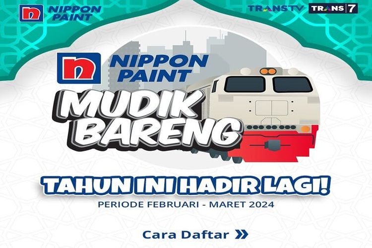Hadir Lagi! Nippon Paint Ajak Warga Imigran Mudik Bareng 2024, Mau Mudik Gratis? Ayo Buruan Belanja di Toko Mitra Terdekat