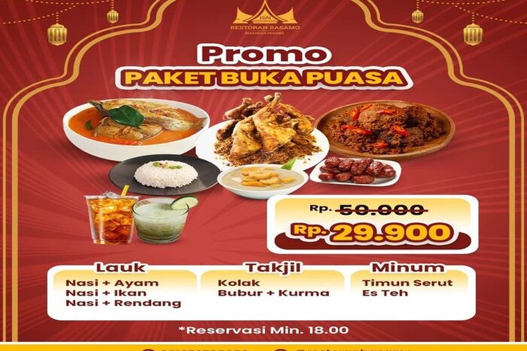 Promo Geden Paket Buka Puasa Ramadhan 2024 di Restoran Basamo, Warga Medan dan Sekitarnya, Ayo Buruan Serbu!