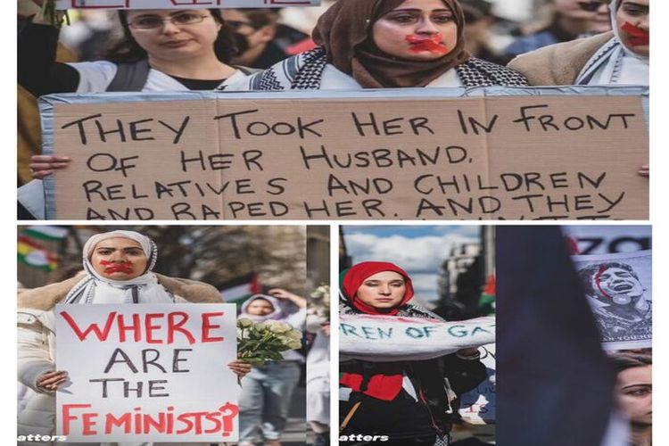 Aksi Wanita London Suarakan Perbuatan Keji Tentara IDF Pada Wanita Gaza Palestina, Cek Komentar Warga Instagram!