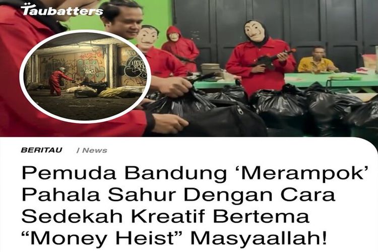 Aksi Pemuda Bandung Menjarah Pahala Sahur Bertajuk Sedekah Kreatif, Tuai Komentar Positif dari Warganet