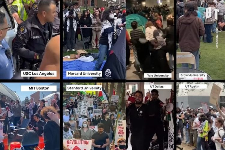 12 Kampus yang Melakukan Aksi Bela Palestina dari Mahasiswa di Amerika, Ternyata ada dari Kampus Terkenal Juga!