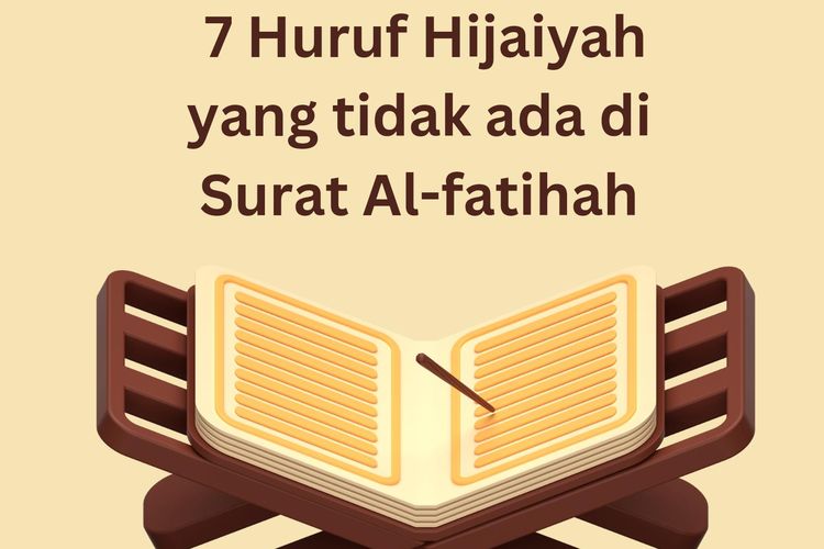 7 Huruf Hijaiyah yang tidak ada dalam Surat Al Fatihah, Apa Saja Hurufnya? Yuk Simak Penjelasannya