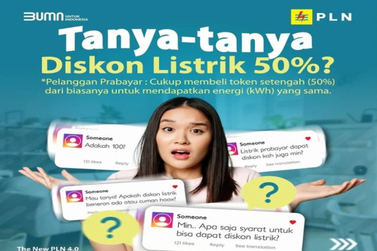 Ketahui Batas Waktu dan Jumlah Tarif Listrik, Untuk Pembelian Token Listrik Diskon 50 persen dalam Sebulan