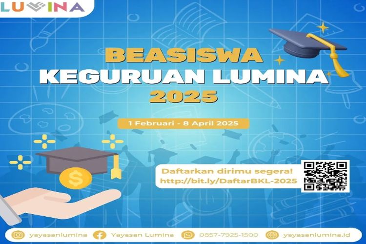 Program Beasiswa Pendidikan Guru Lumina Tahun 2025 oleh Yayasan Bina Insan Negeri Telah Dibuka, Simak Syarat-Syaratnya!