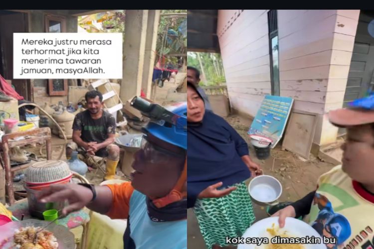 Bikin Haru Relawan, Pengungsi di Aceh Bagikan Makanan dari Dapur Umum: Ini Cara Kami Berterima Kasih